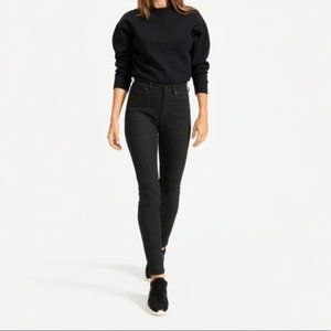 Everlane High Waisted Black Skinny Jeans sz 28